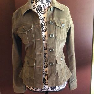 Fitted corduroy jacket